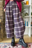 Patrick Plaid Brushed Cotton 7/8 Barrel Pant Fig